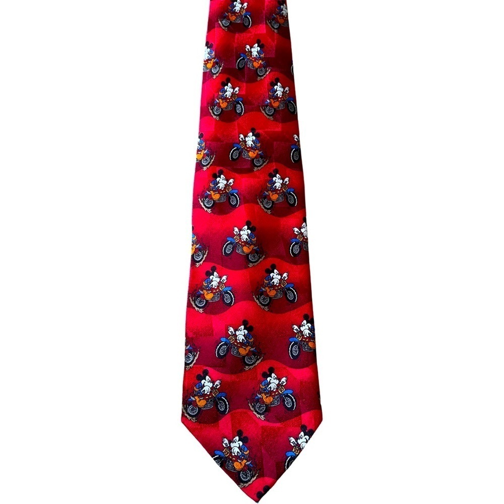 Vintage 90s Mickey Unlimited 100% Silk Disney Mickey Mouse Necktie
